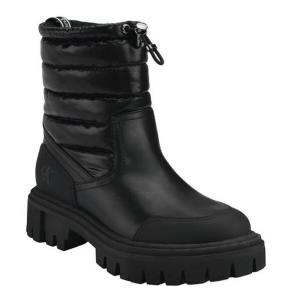 Calvin Klein Women's Relika Lug Sole Nylon Puffy Cold Weather Winter - Picture 1 of 1